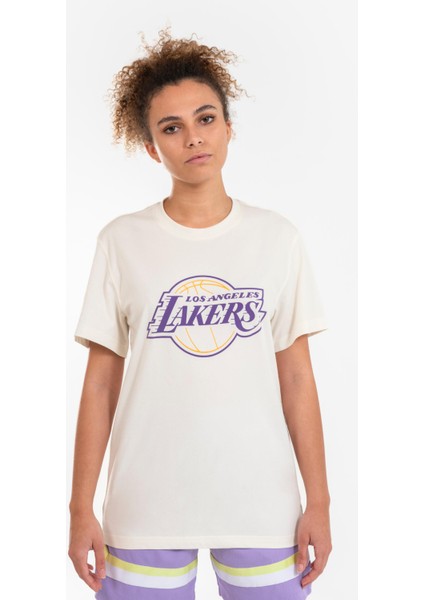 Tarmak Yetişkin Beyaz Spor Tişörtü NBA Lakers TS 900 - Basketbol fiyatları