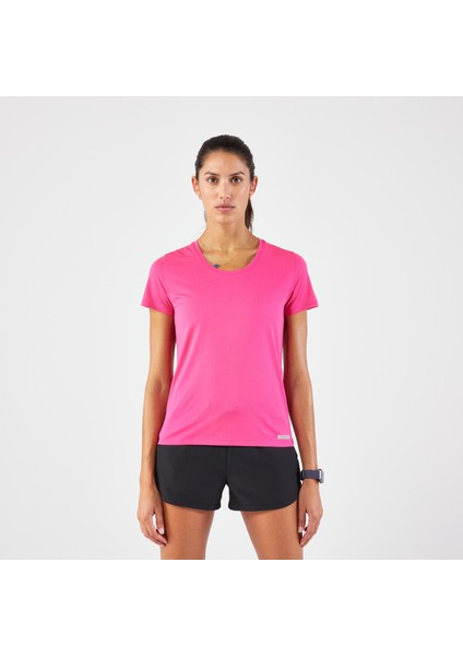 Kalenji Kadın Tişört - Koşu - Pembe - Run 100
