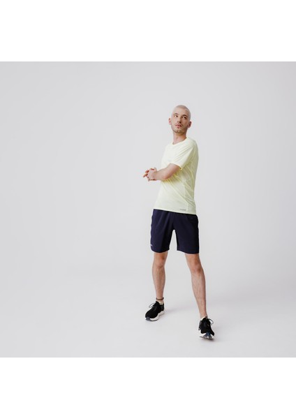 Kiprun Erkek Koşu Şortu - Mavi/Siyah - Kiprun Run 500 Dry