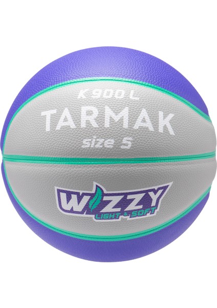 Tarmak Basketbol Topu - 5 Numara - Gri / Mor - K900 WIZZY