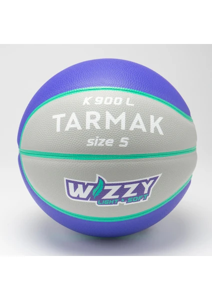 Basketbol Topu - 5 Numara - Gri / Mor - K900 Wızzy