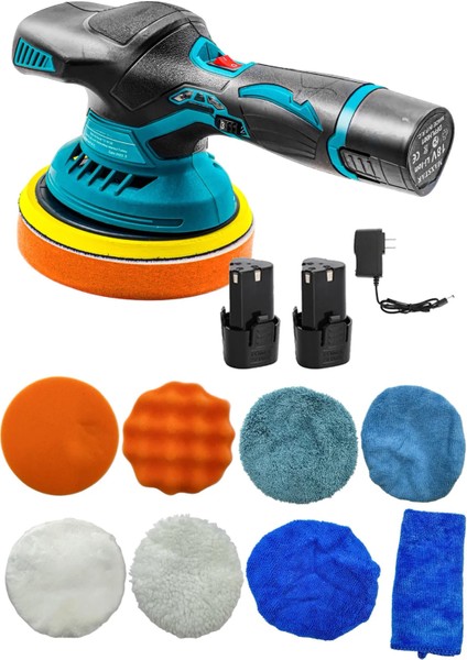 Tekno Trust 300 Watt Profesyonel Orbital Kablosuz Akülü Lityum 6 Devir Ayarlı Pasta Cila Zımpara Polisaj Makine