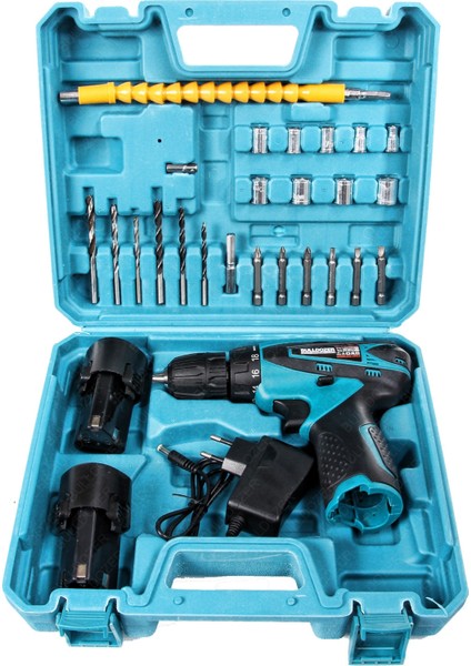 Tekno Trust 1.0 - 1.4 Ah Şarjlı Akülü Vidalama Matkap 18VA Çift Bataryalı Çantalı Usta Setli 2 Yıl 10 Volt Darb