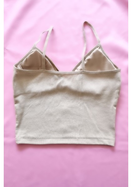 Moda Kadın Pedli Büstiyer Crop fiyatları