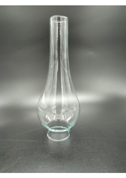 Büyük Gaz Lambası Camı .Tam Şeffaf Renkte.(Alt Çap: 5.00cm-h:22.50cm)