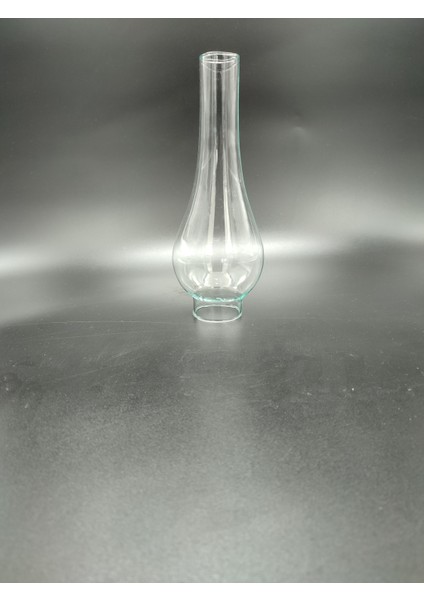 Büyük Gaz Lambası Camı .Tam Şeffaf Renkte.(Alt Çap: 5.00cm-h:22.50cm)