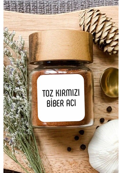 216 Adet Kare-Yıkanabilir Baharat-Bakliyat-Kuruyemiş-Bitki-Çay-Kahve Kavanoz Etiket sticker