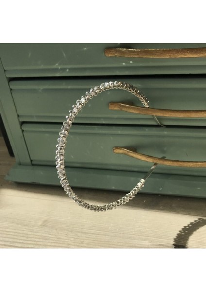 Gri Kristal Saç Tacı Saç Bandı Taç modelleri