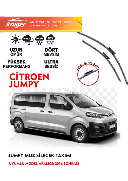 Citroen Jumpy 2016 Sonrası Ön Cam Muz Silecek