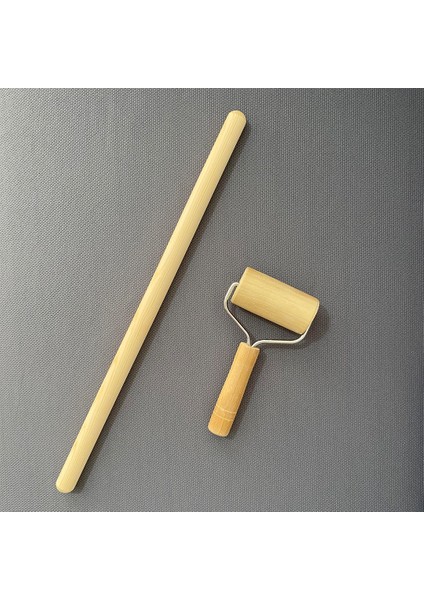 Flavor Kitchen Ahşap Oklava+Silindir Rulo/rulet Hamur-Kurabiye Açıcı/şekillendirici 2'li Set fiyatları