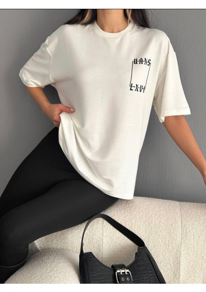 Kadın T-Shirt Oversize Yumuşak Sıfır Yaka T-Shirt Bisiklet Yaka fiyatları