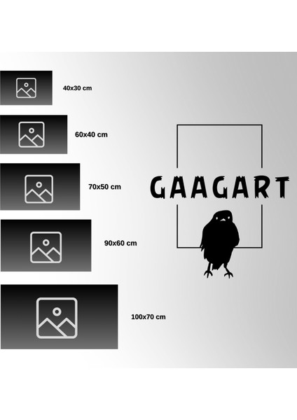 Tekli Yatay Kanvas Duvar Tablosu Renkli Ağaç Görseli fırsatları