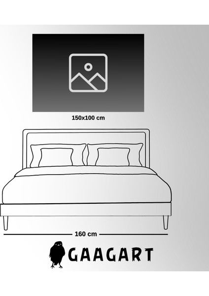 Tekli Yatay Kanvas Duvar Tablosu Renkli Ağaç Görseli indirimleri