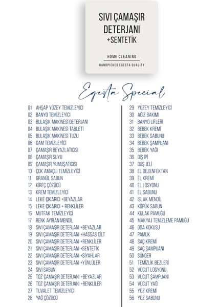 56 Adet Banyo Temizleyici - Deterjan - Kişisel Bakım Etiket fırsatları