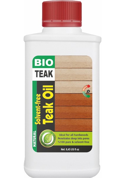 Bıo-Teak Oıl / Natural (250 Ml) Solventsiz - Natürel Teak Yağı