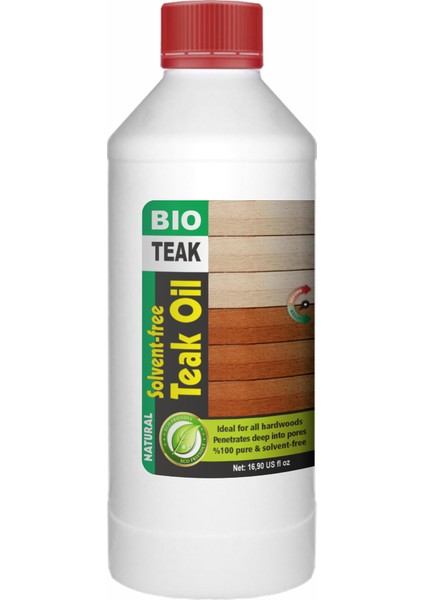 Bıo-Teak Oıl / Natural (500 Ml) Solventsiz - Natürel Teak Yağı