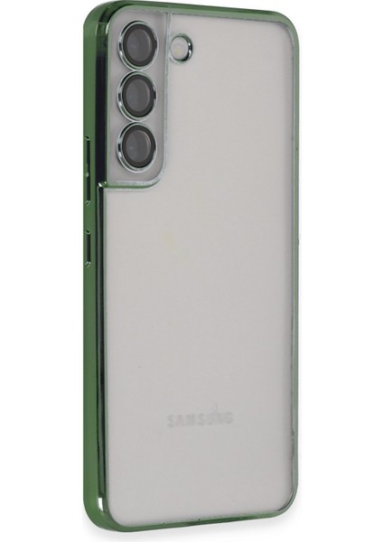 Samsung Galaxy S22 Kılıf Razer Lensli Silikon - Yeşil 327107