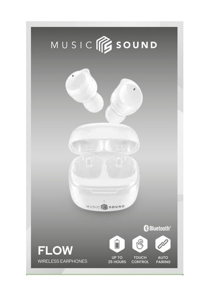 Cellularlıne Musıc Sound Flow Tws Kulaklık-Beyaz