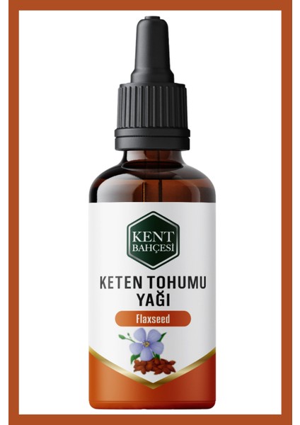 Kent Bahçesi Keten Tohumu Yağı 30 ml %100 Saf Doğal ve Katkısız Soğuk Sıkım Cold Press Flax Seed Oil