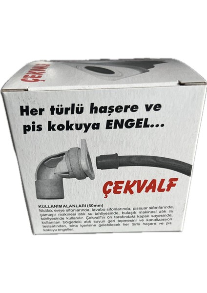 Çekvalfli Adaptör Aparatı. Lavabo, Eviye Gider Koku Önleyici