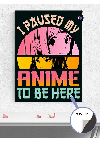 Paused My Motto Manga Anime Poster - Afiş - Dekoratif Duvar Posteri