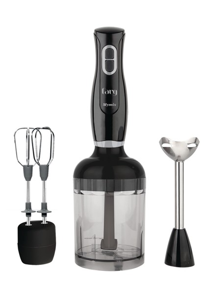 C / F Mymix EPA-1311 3'lü Blender Seti Paslanmaz Çelik Bıçaklı 1700 Watt Siyah Turbo 1000 ml 1200 W