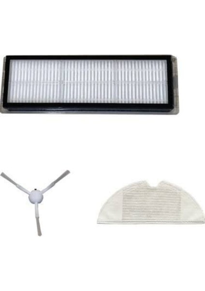 Tekno Trust Ithalatçı Garantili Mi Robot Vacuum Mop Pro 2+ Hepa Filtre - Mop - Fırça Seti Beyaz