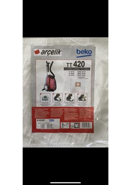 Beyaz Beko TT420 S 4240 Toz Torbası (20ADET) Resmi Distribütör Garantili