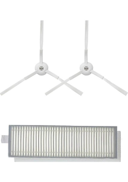 Tekno Trust Beyaz Xiaomi Vacuum Mop 2in1 Essential (Mjstg1) Robot Süpürge Uyumlu 3'lü yedek Parça Seti