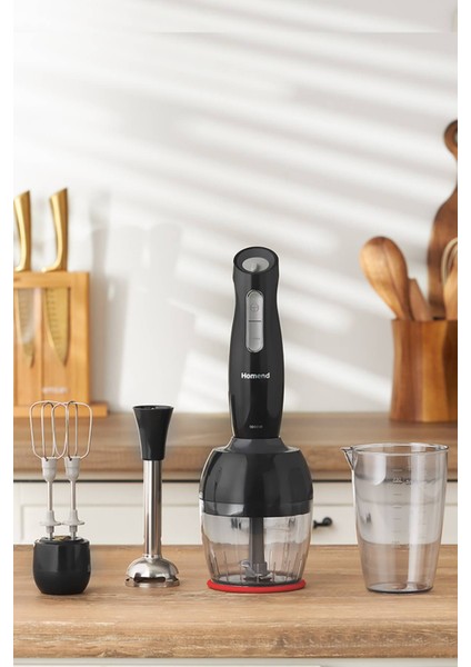 Siyah Handmaid 1909H Blender Set Siyah Kırmızı 750 - 1000 ml 2 Yıl 800 - 1200 Watt Plastik Plastik