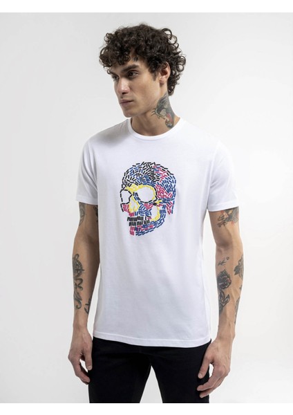 Erkek T-Shirt Beyaz LF2035584