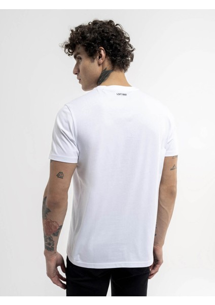 Erkek T-Shirt Beyaz LF2035584