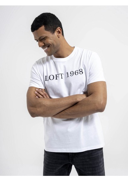 Erkek T-Shirt Beyaz LF2035330