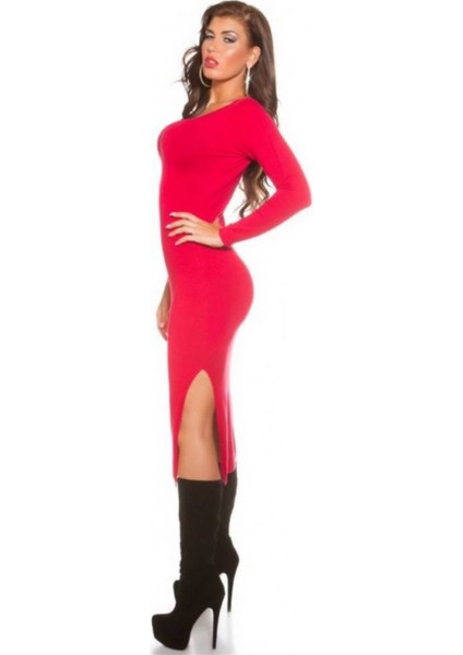 Beruflic B101171 Uzun Kollu Yırbrfaçlı Kalem Elbise modelleri