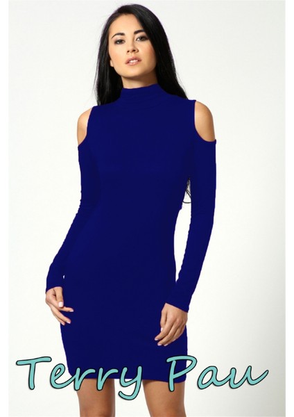 Beruflic B101177 Omuzu Açık Uzun Kollu Elbise fiyatları