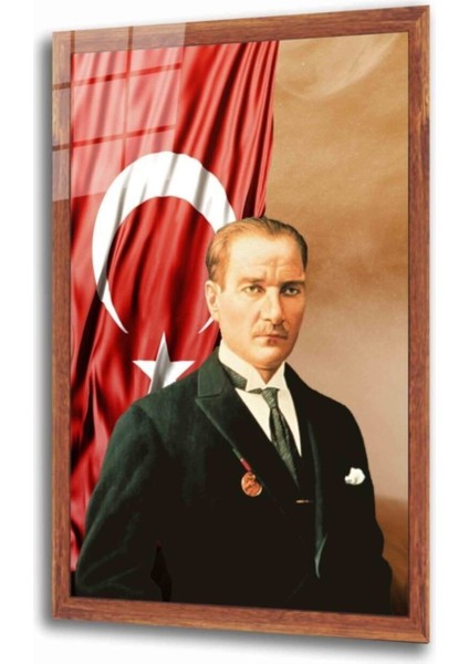 Atatürk Cam Tablo 4 mm Dayanıklı Temperli Cam