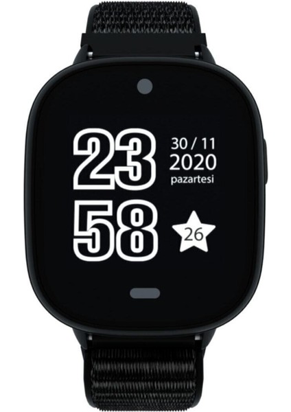 46-50 mm Vision Akıllı Çocuk Saati - Black (Yerli Üretim) 2 Yıl Yok Nano Sim Siyah Yok