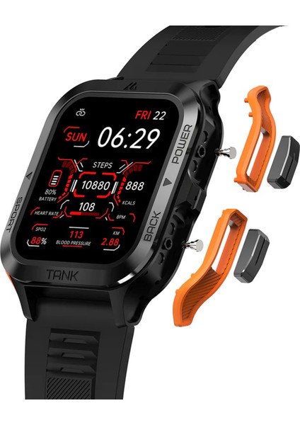 2 Yıl Kospet Tank M2 Watch Akıllı Saat (2 Yıl Kvk Teknik Servis Garantili) Turuncu Kvk Garantili Si modelleri