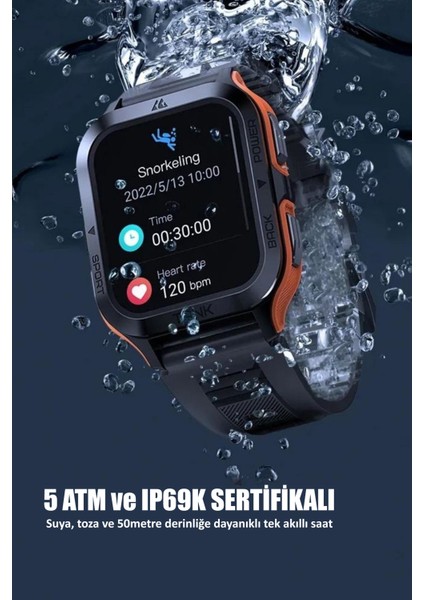 2 Yıl Kospet Tank M2 Watch Akıllı Saat (2 Yıl Kvk Teknik Servis Garantili) Turuncu Kvk Garantili Si fırsatları