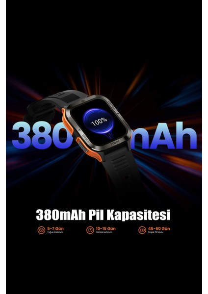 2 Yıl Kospet Tank M2 Watch Akıllı Saat (2 Yıl Kvk Teknik Servis Garantili) Turuncu Kvk Garantili Si indirimleri