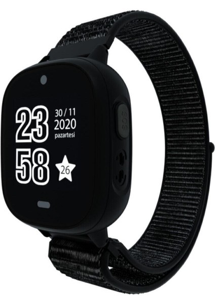46-50 mm Vision Akıllı Çocuk Saati - Black (Yerli Üretim) 2 Yıl Yok Nano Sim Siyah Yok