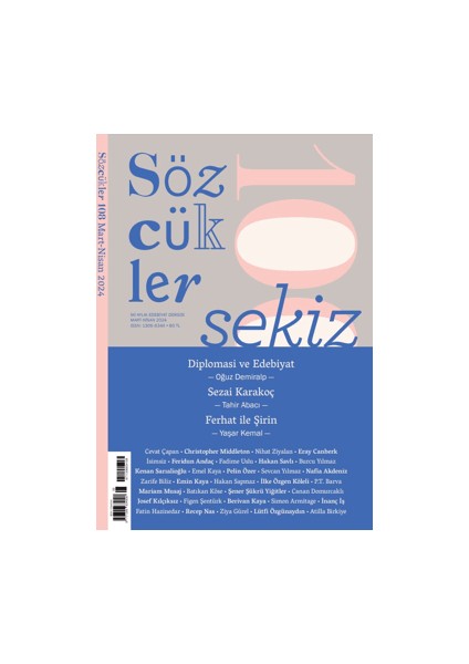 Sözcükler Dergisi 108. Sayı - Mart - Nisan 2024