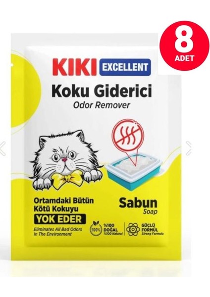 Excellent Kedi Kumu Koku Giderici -Sabun Kokulu 25 gr x 8 Adet