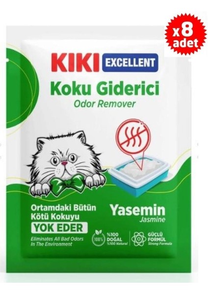 Excellent Kedi Kumu Koku Giderici -Yasemin Kokulu 25 gr x 8 Adet