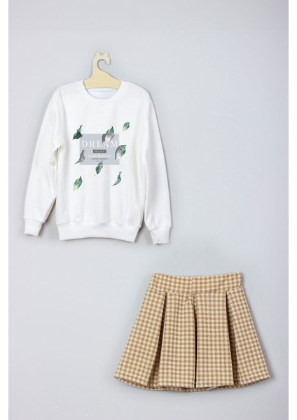 Yeni Sezon Tarz Baskılı Etek Sweat Takım modelleri