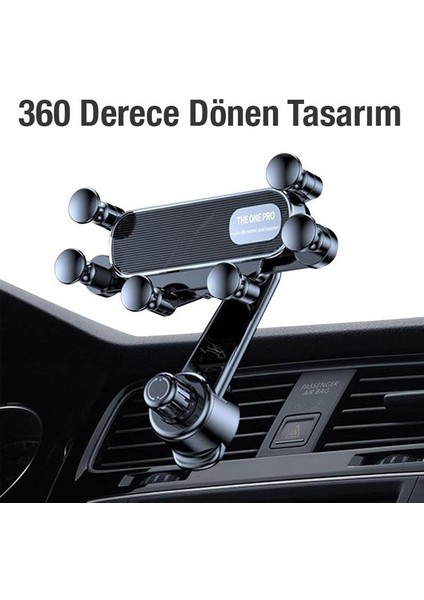 Pro Yeni Nesil Sarmal Tasarım 360° Dönebilen Araç Içi Telefon Tutucu Dikey Yatay Kullanım