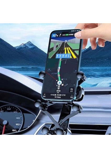 Pro Yeni Nesil Sarmal Tasarım 360° Dönebilen Araç Içi Telefon Tutucu Dikey Yatay Kullanım
