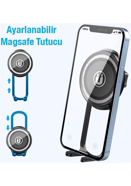 Ayarlanabilir Ultra Güçlü Havalandırma Güçlü Magsafe Araç Içi Telefon Tutucu Araç Tutucu