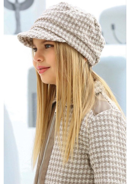 Kız Çocuk Şanel Kumaş Ceket ve Deri Pantolon Kahverengi Alt Üst Takım indirimleri