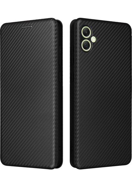 Samsung Galaxy A05 4g Kasa Karbon Fiber Doku Deri Telefon Kılıfı (Yurt Dışından)